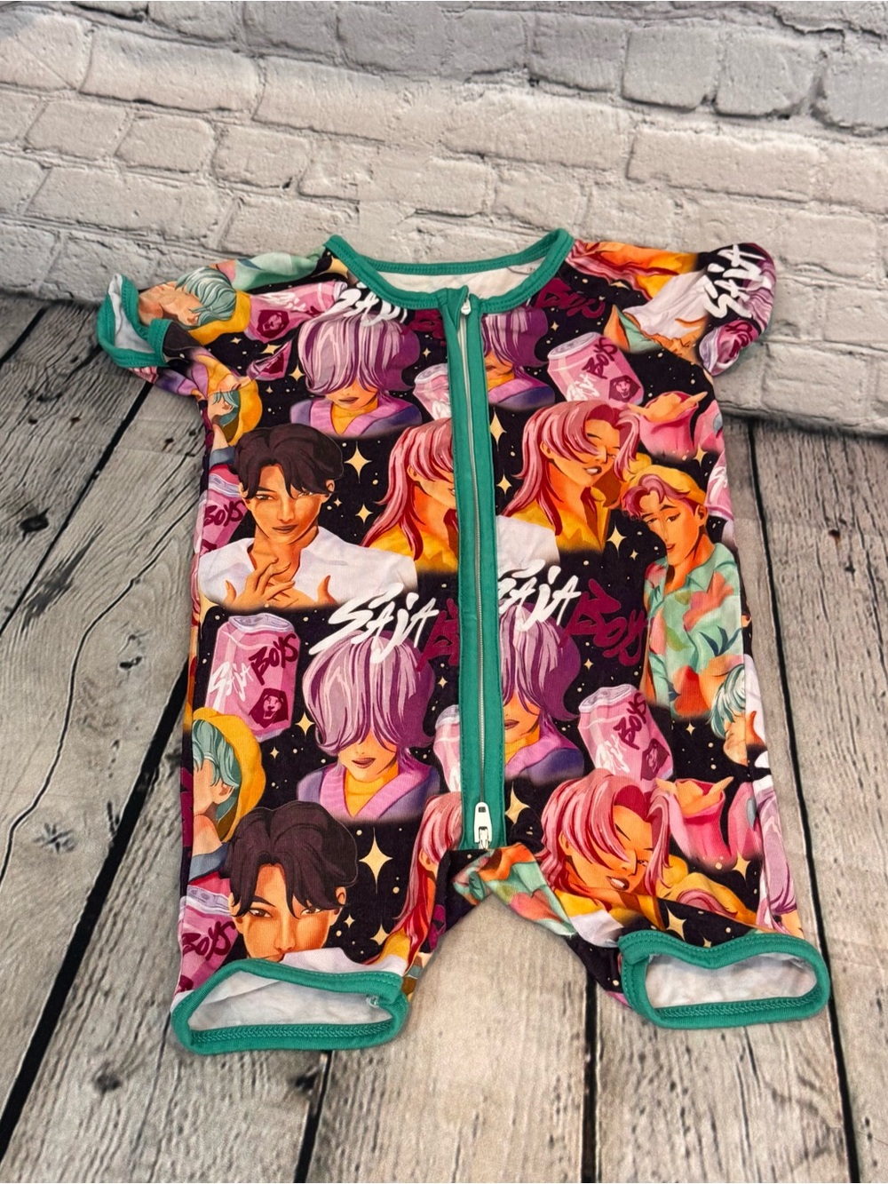 Wei Wei K-POP Saja Boy’s Bamboo Shortie Romper